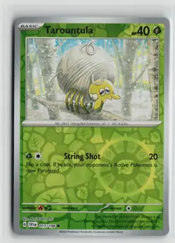 Pokemon TCG Scarlet & Violet Base Set Tarountula x1 NM Reverse Holo 017 - Image 1