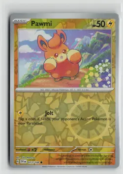 Pokemon TCG Scarlet & Violet Base Set Pawmi x1 NM Reverse Holo 073 - Image 1