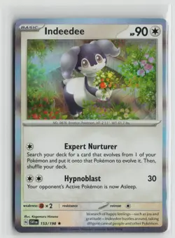 Pokemon TCG Scarlet & Violet Base Set Indeedee x1 NM Holo 153 - Image 1