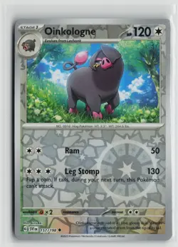 Pokemon TCG Scarlet & Violet Base Set Oinkologne x1 NM Reverse Holo 157 - Image 1