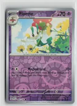 Pokemon TCG Scarlet & Violet Base Set Floette x1 NM Reverse Holo 092 - Image 1