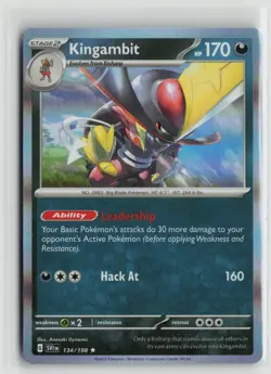 Pokemon TCG Scarlet & Violet Base Set Kingambit x1 NM Holo 134 - Image 1