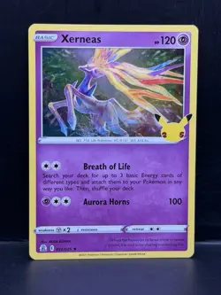 2021 Pokemon SWSH Celebrations Xerneas Holo #012/025 -x1 - Image 1