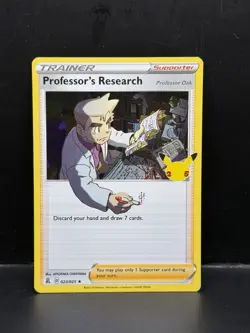 Professor's Research Holo Rare Holo Celebrations 023/025 NM Pokemon TCG -pr5 - Image 1