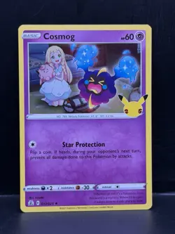 COSMOG 013/025 CELEBRATIONS HOLO RARE POKEMON TCG -cg1 - Image 1