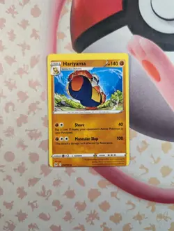 Pokemon Hariyama 098/196 Error Miscut Alignment Dot - Image 1