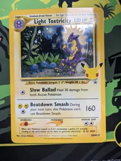 Light Toxtricity Swsh137 NM Celebrations Black Star Promo HD GALAXY SWIRL - Image 1