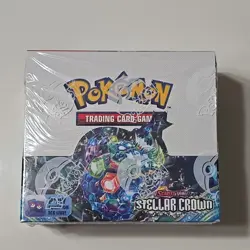 Pokemon Stellar Crown Booster Box - Scarlet & Violet TCG New Sealed Tight Wrap - Image 1