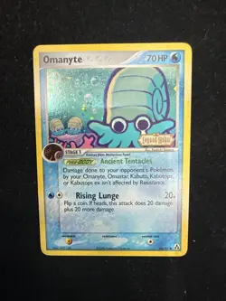 Pokemon TCG Omanyte 60/92 Legend Maker Reverse Holo Stamp 2006 - Image 1