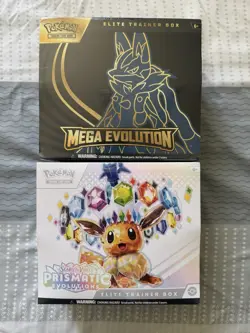 Lot of Sealed Pokemon ETB Boxes | Mega & Prismatic Evolutions | Elite Trainer ++ - Image 1
