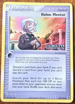 Pokemon Holon Mentor EX Delta Species Reverse Holo #93/113 LP Condition - Image 1
