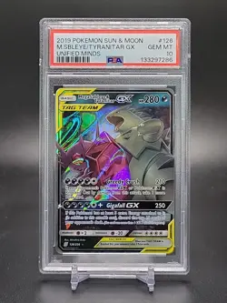 Mega Sableye & Tyranitar GX Tag Team #126/236 Pokemon Unified Minds PSA 10 - Image 1