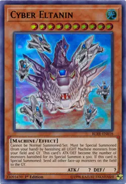 1x (EX) Cyber Eltanin - BLRR-EN018 - Ultra Rare - 1st Edition YuGiOh - Image 1
