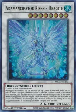 Yugioh! Adamancipator Risen - Dragite - MP21-EN232 - Ultra Rare - 1st Edition Ne - Image 1