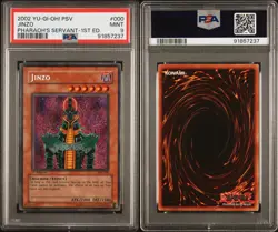 2002 YU-GI-OH! PSV-PHARAOH'S SERVANT 1ST ED #000 JINZO PSA 9 - Image 3