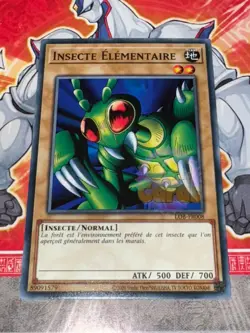 25TH Carte Yu Gi Oh INSECTE ELEMENTAIRE LOB-FR008 - Image 1