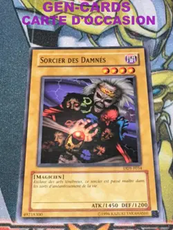 CARTE Yu Gi Oh SORCIER DES DAMNES DDY-F034 EXCELLENT S21 - Image 1