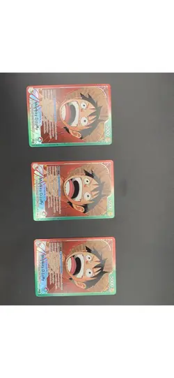 3 Monkey D. Luffy Trading Card One Piece TCG OP13-001 Leader Parallel - Image 1