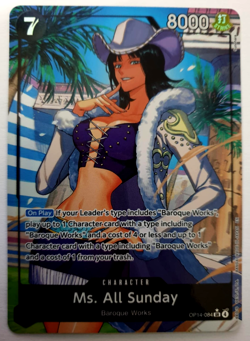 Ms. All Sunday - One Piece The Azure Sea's Seven - Alt Art SR - OP14-084 NM - Image 1