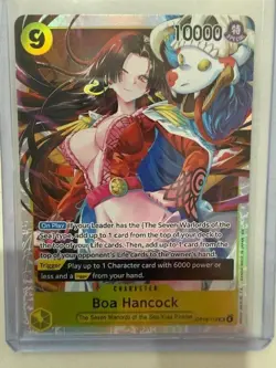 English One Piece CCG Boa Hancock SR OP14-112 The Azure Sea's Seven In-Hand - Image 1