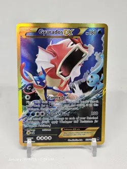 Pokemon Gyarados EX TCG Card Full Art Holo Secret Rare XY Breakpoint 123/122 LP - Image 1