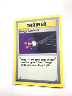 ENERGY RETRIEVAL - 81/102 - Base Set SHADOWLESS - Pokemon Card - LP - Image 1