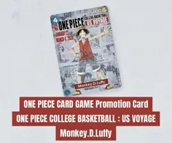 One Piece Monkey.D.Luffy US College Basketball Promo Card PRESALE - Rutgers 🏀 - Image 2