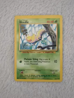 Pokemon Cards: Base Set Common: Weedle 69/102 - Image 1