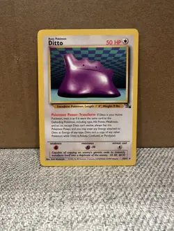 Pokemon WOTC Card - Ditto - Fossil Set - Non-Holo Rare - 18/62 - NM-LP - Image 1