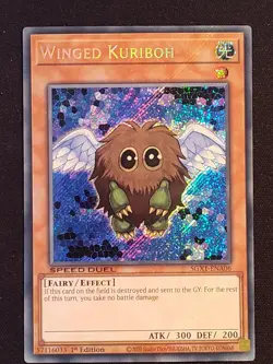 Winged Kuriboh 1st Edition SGX1-ENA06 Secret Rare Yu-Gi-Oh Card Near Mint NM - Image 1