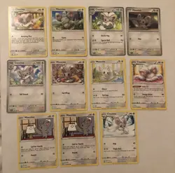 Lot Of 11 Minccino and Cincinno Pokemon Cards - Image 1