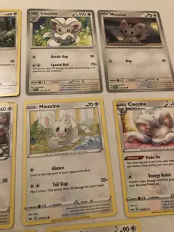 Lot Of 11 Minccino and Cincinno Pokemon Cards - Image 4