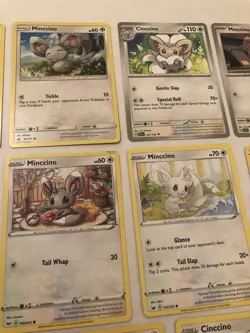 Lot Of 11 Minccino and Cincinno Pokemon Cards - Image 5