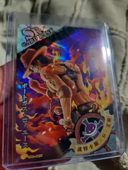 ONE PIECE TCG Card - Manga Anime Full Art - SR HOLO - PORTUGUESE D. ACE - OP-S1 - Image 2