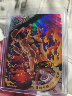 ONE PIECE TCG Card - Manga Anime Full Art - SR HOLO - PORTUGUESE D. ACE - OP-S1 - Image 3