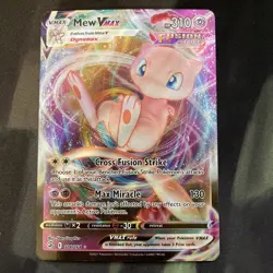 Mew VMAX 114/264 Swsh08: Fusion Strike Holo Pokemon Card Full Art - Image 1