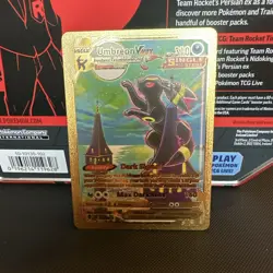 Umbreon Vmax Gold Foil Fan Art Vinyl Textured Collector Card 215/203 - Image 2