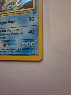 Pokemon TCG Gyarados Base Set 2 7/130 Holo Unlimited Holo Rare BS2 (R) - Image 2