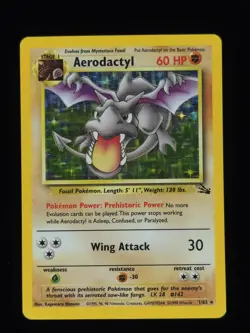 Aerodactyl Holo 1 Pokemon Fossil LP- 🔥 - Image 1