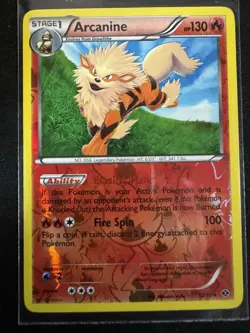 Arcanine 12/99 Reverse Holo Rare Black White, Next Destinities Pokemon TCG - Image 1