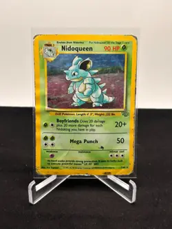 1999 Pokemon WOTC Jungle Nidoqueen Holo 7/64 Damaged - Image 1