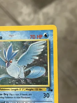Pokemon TCG Articuno 2/62 Fossil Unlimited Holo Rare - Damaged - PSA 1 Contender - Image 5