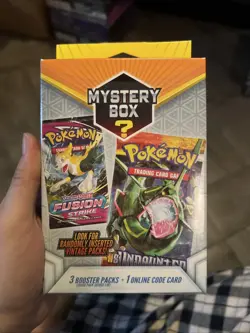 Pokemon Mystery Hanger Box Walmart 3 Booster Packs Vintage Packs Seeded 1:10 728192536908 - Image 1
