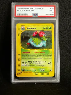 Pokemon VENUSAUR 30/165 Holo (2002 Expedition) PSA 9 Mint - Image 1