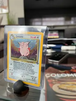 Pokemon Jungle Clefable #1/64 Holo Rare LP Lightly Played - Image 2