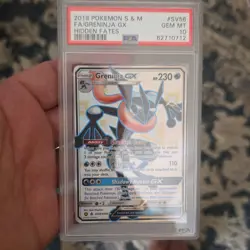 Pokemon Greninja GX SV56/SV94 Hidden Fates Shiny Vault Holo 2019 PSA 10 - Image 1