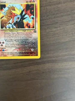 Entei 34 Reverse Holographic Black Star Promo LP Pokemon TCG - Image 2