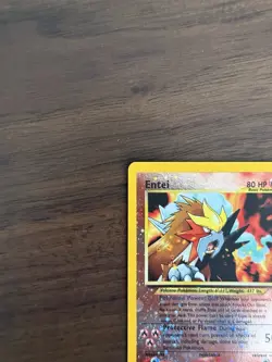 Entei 34 Reverse Holographic Black Star Promo LP Pokemon TCG - Image 4