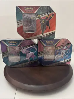 Pokemon v Heroes Tins Set of 3 (2022 5 Packs Per Tin Version) - Image 1