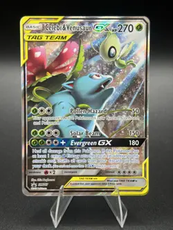 Celebi and Venusaur GX Tag Team *HOLO* Rare PROMO SM167 Pokemon TCG - Image 1